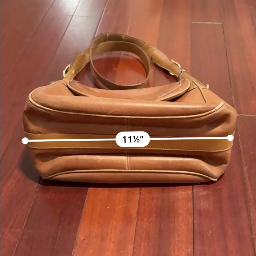 Vintage Gucci Brown Leather Shoulder Bag - Picture 3 of 16